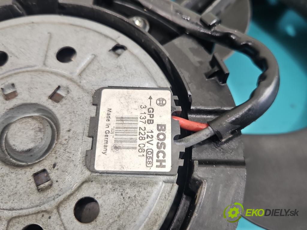 Mazda 3 II BL 2008-2013 1.6 CiTD 116 hp manual 85 kW 1560 cm3 5- ventilátor chladič 0130307108
