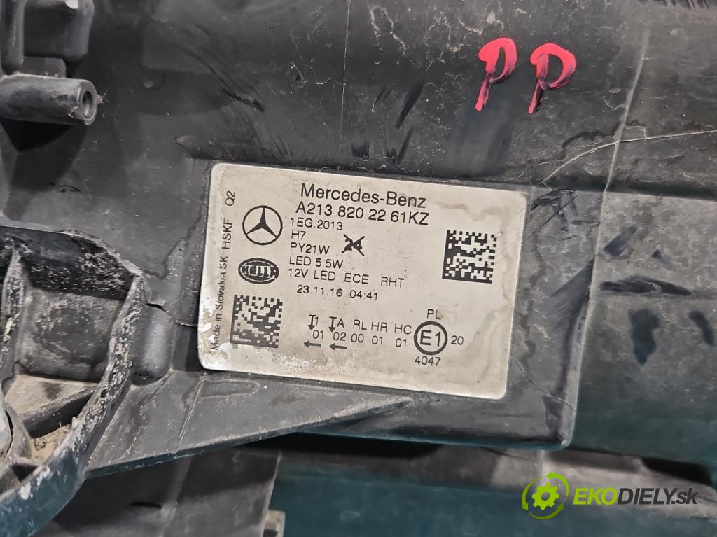 Mercedes E W213 2016-2023 2.0 CDI 194KM: automatic 143 kW 1950 cm3 5- Reflektor: pravý A2138202261 (Svetlo predné pravé)