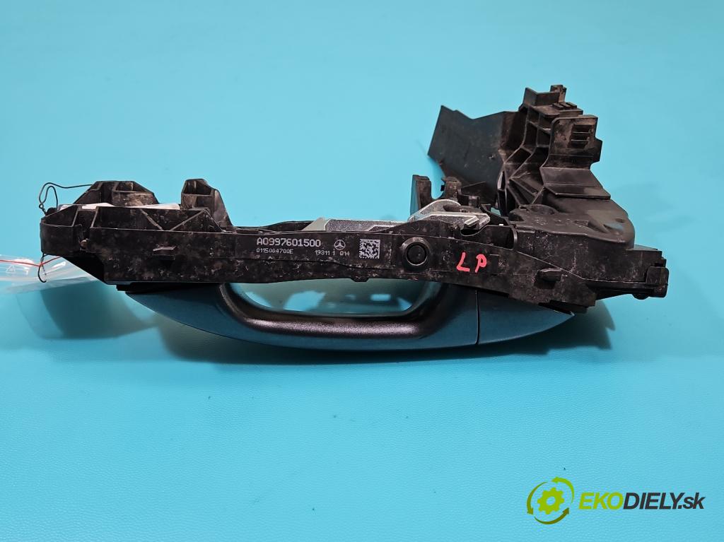 Mercedes E W213 2016-2023 2.0 CDI 194KM: automatic 143 kW 1950 cm3 5- rukoväť predné ľavé mimo: A0997601500 (Kľučka dverí vonkajšia predná ľavá)