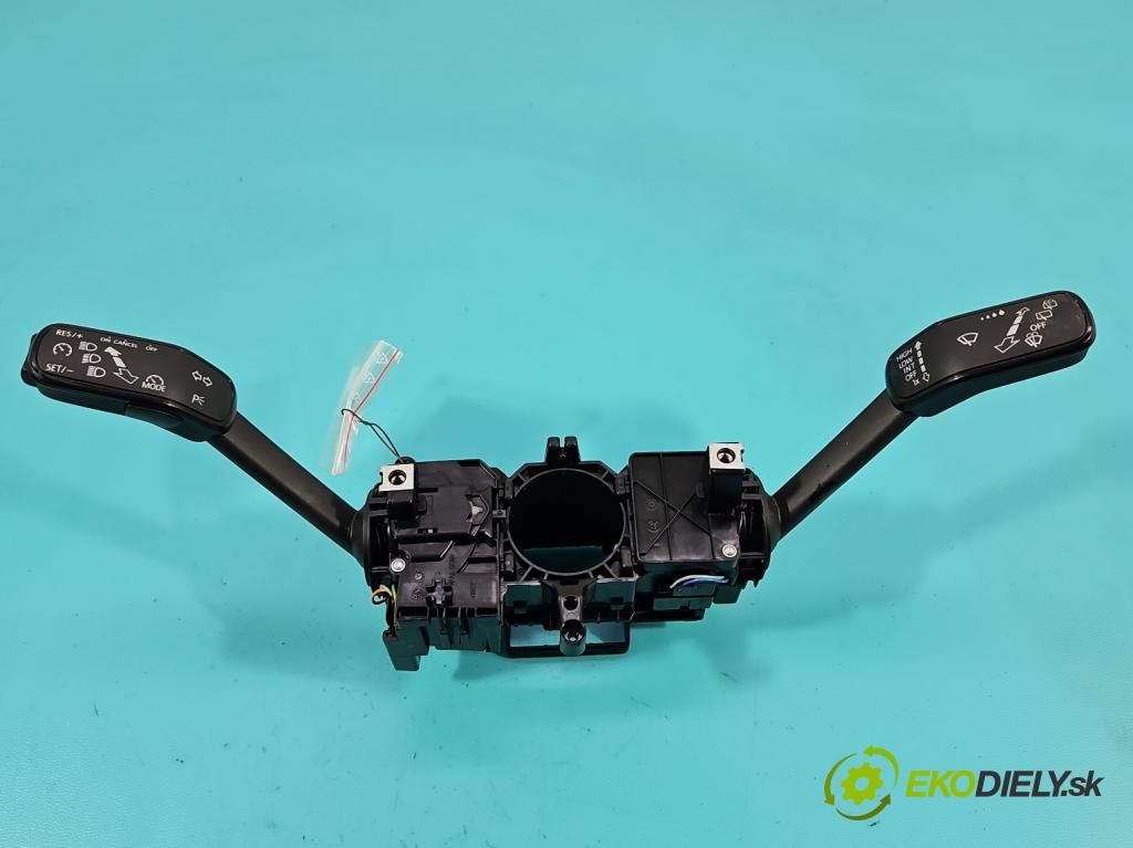 Skoda Fabia III 2014- 2021 1.2 TSI 90 HP manual 66 kW 1197 cm3 5- prepínač komplex: 6C0953513F (Prepínacie páčky pod volantom)