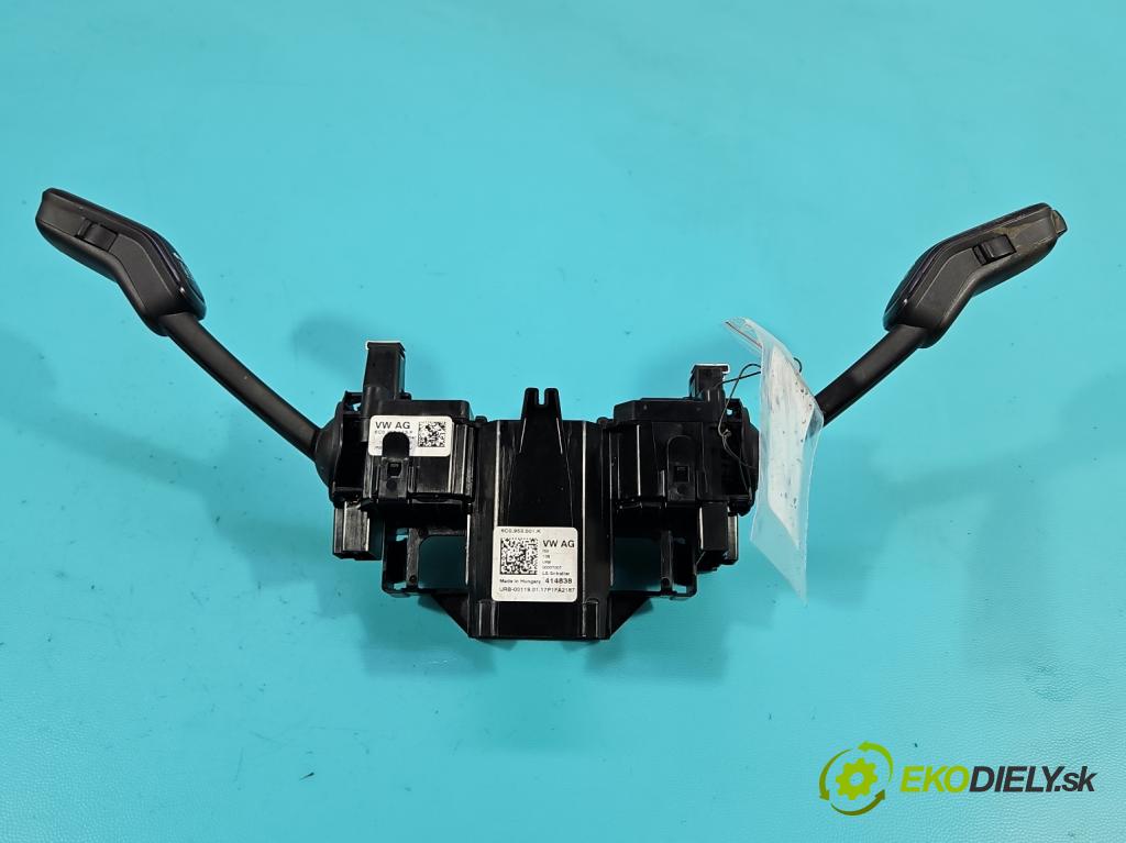 Skoda Fabia III 2014- 2021 1.2 TSI 90 HP manual 66 kW 1197 cm3 5- prepínač komplex: 6C0953513F (Prepínacie páčky pod volantom)