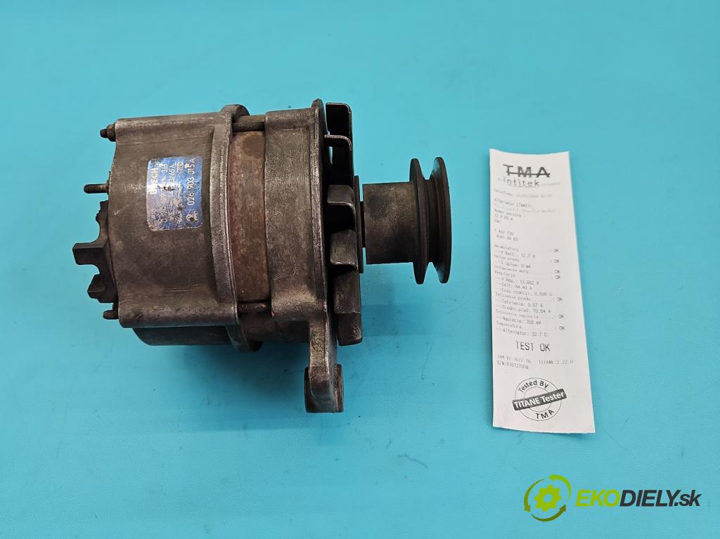 Audi 80 B3 1986-1991 1.8 90 HP manual 66 kW 1781 cm3 4- Alternator 026903015A (Alternátor)