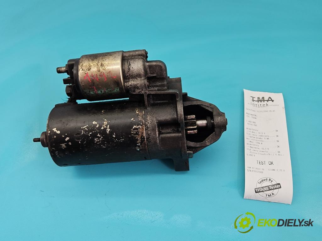 Audi 80 B3 1986-1991 1.8 90 HP manual 66 kW 1781 cm3 4- štartér  (Štartér)