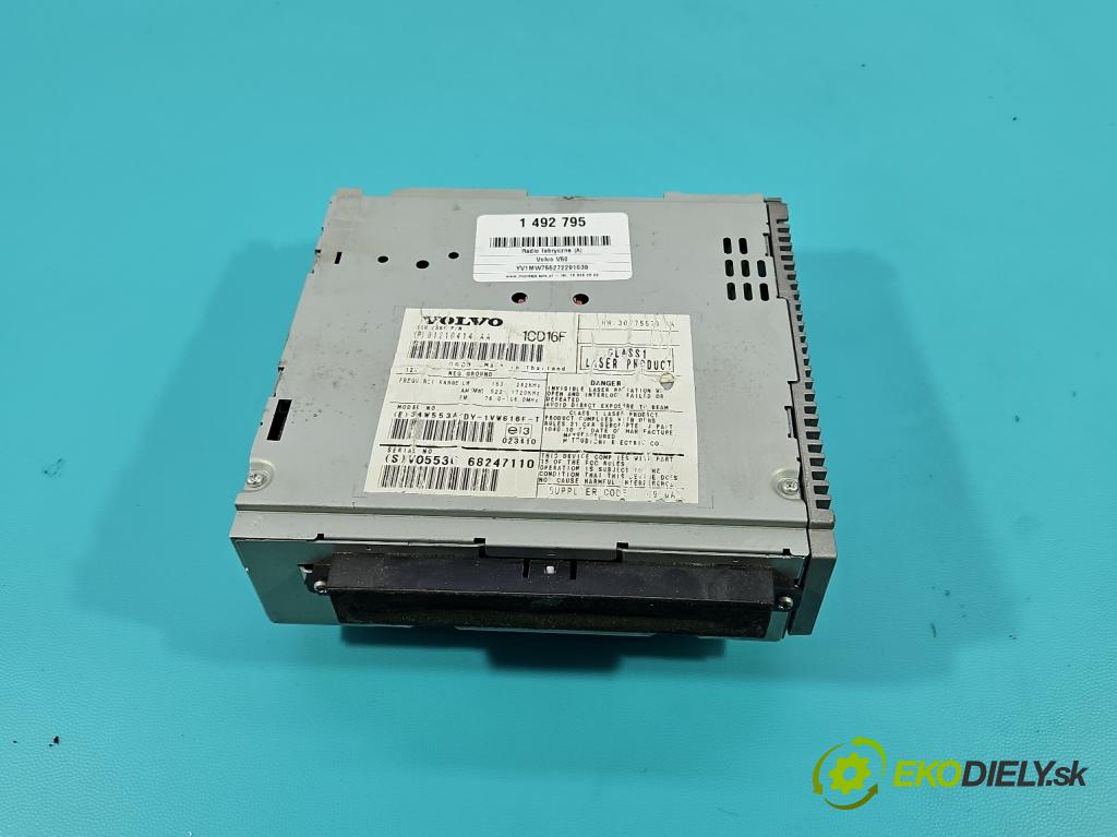 Volvo V50 2.0d 136hp manual 100 kW 1997 cm3 5- Radio továrna: 31210414AA