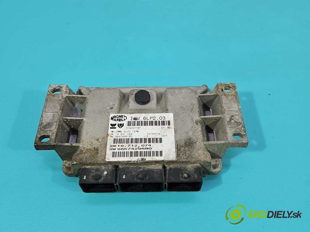 Peugeot 206 1.4 16V 88 HP manual 65 kW 1360 cm3 5- riadiaca jednotka motora 9657429680