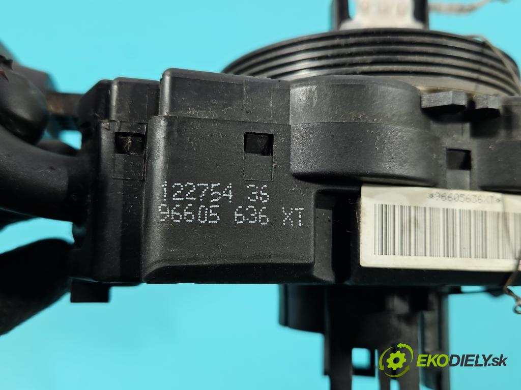 Peugeot 206 1.4 16V 88 HP manual 65 kW 1360 cm3 5- prepínač komplex: 96605636XT (Prepínacie páčky pod volantom)