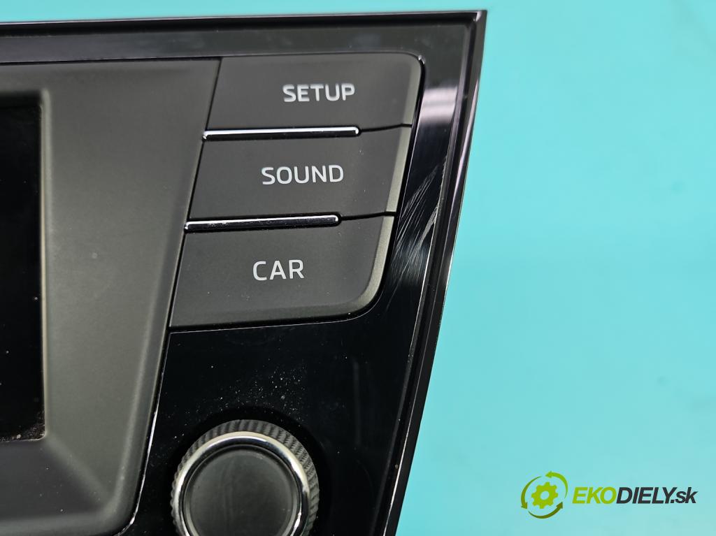 Skoda Fabia III 2014- 2021 1.2 TSI 90 HP manual 66 kW 1197 cm3 5- Radio originál 6V0035871D