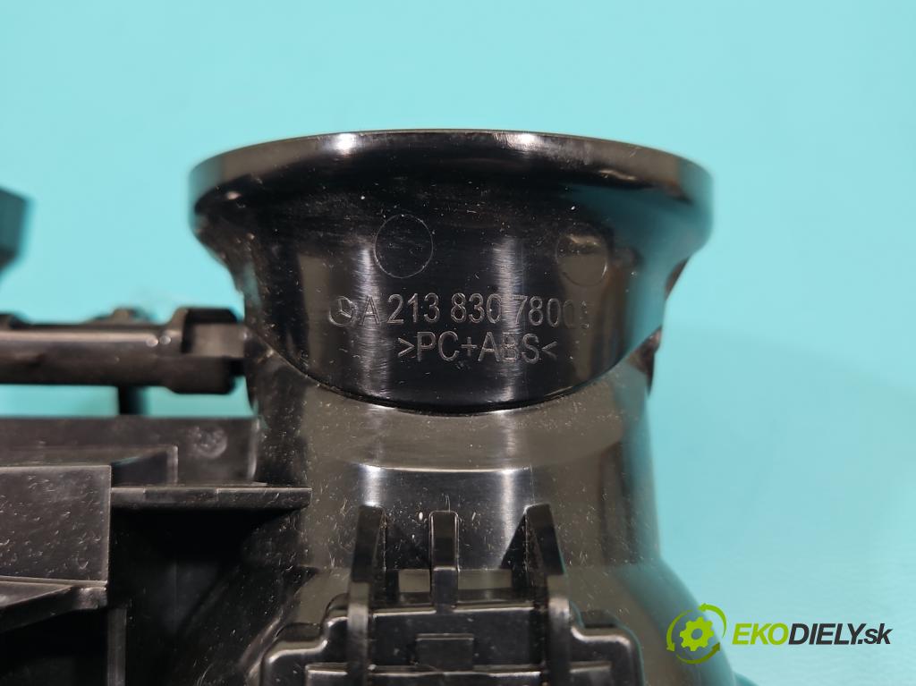 Mercedes E W213 2016-2023 2.0 CDI 194KM: automatic 143 kW 1950 cm3 5- Mřížka: kúrenia stredová A2138307800 (Mriežka kúrenia (fukár))