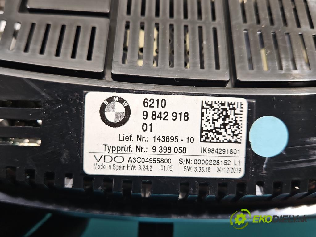 Bmw 3 G20 2018- 2.0 T 184hp automatic 135 kW 1998 cm3 4- prístrojovka/ budíky 9842918 (Prístrojová doska)