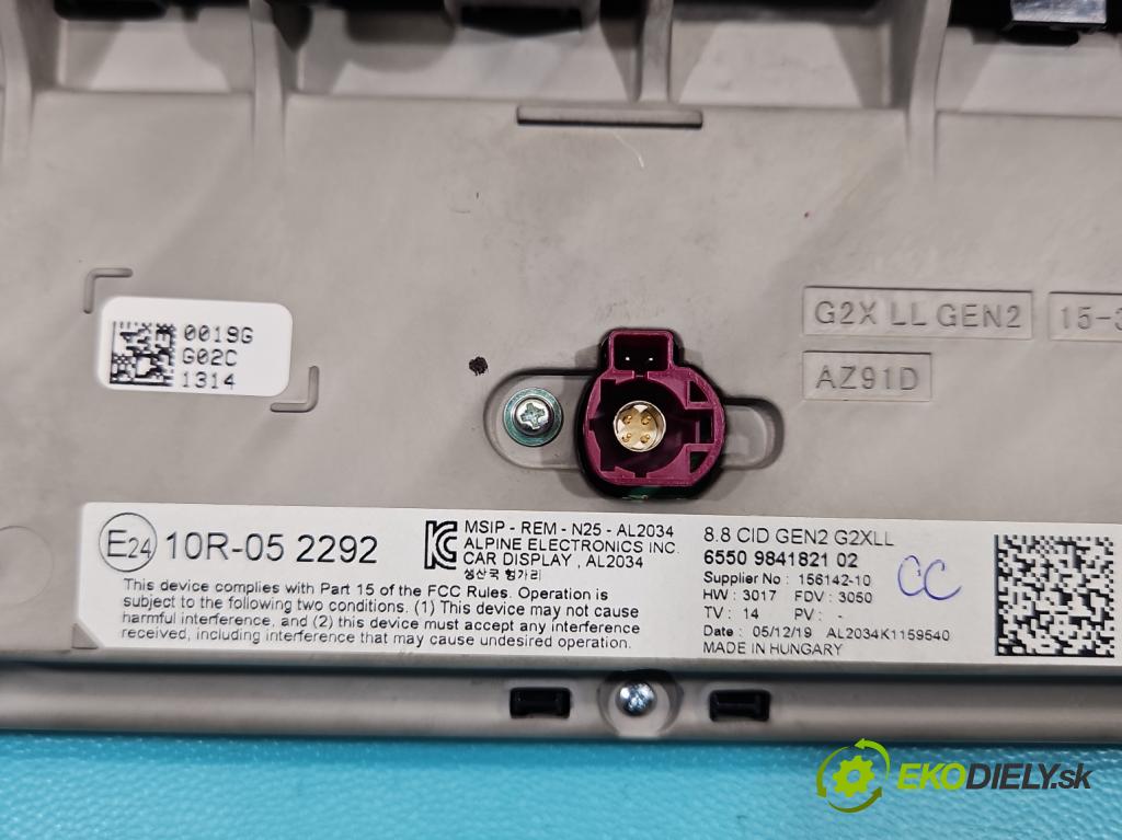 Bmw 3 G20 2018- 2.0 T 184hp automatic 135 kW 1998 cm3 4- Zobrazit: 9841821 (Prístrojová doska)