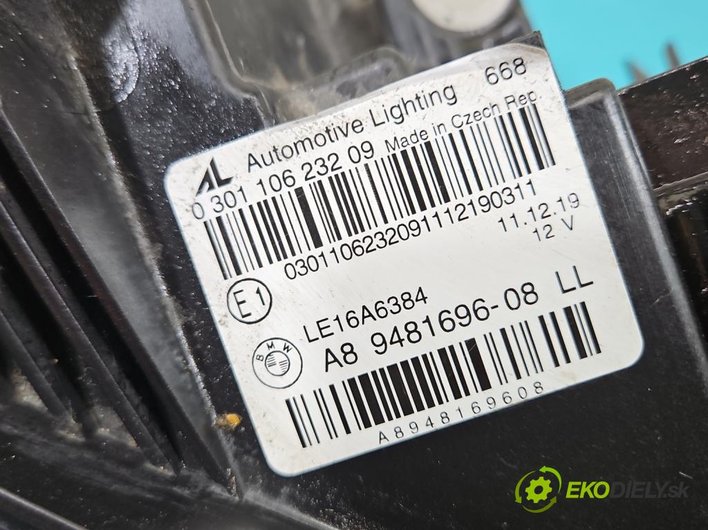 Bmw 3 G20 2018- 2.0 T 184 hp automatic 135 kW 1998 cm3 4- světlo pravý 9481696 (Pravé přední světlo)