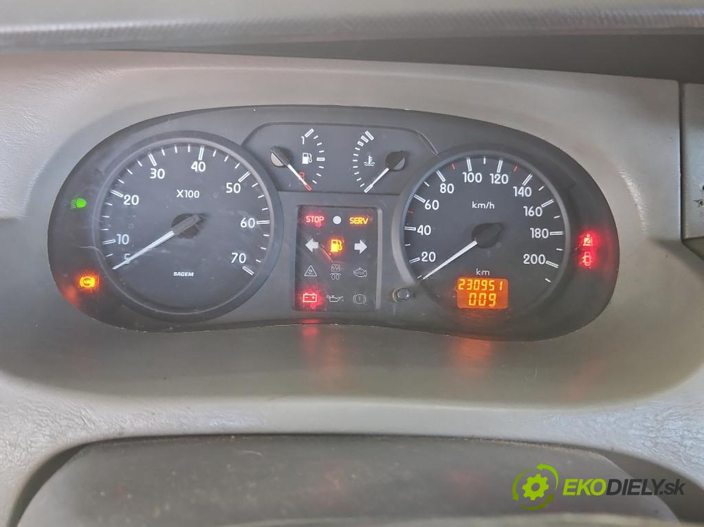 Renault Trafic II 2001-2014 1.9 dci 101 HP manual 74 kW 1870 cm3 5- prístrojovka/ budíky P8200176654-B (Prístrojová doska)