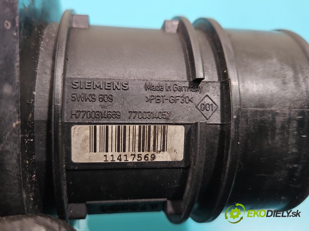 Renault Laguna II 2001-2007 1.9 dci 120 HP manual 88 kW 1870 cm3 5- průtokoměr: 7700314669 (Váha vzduchu)