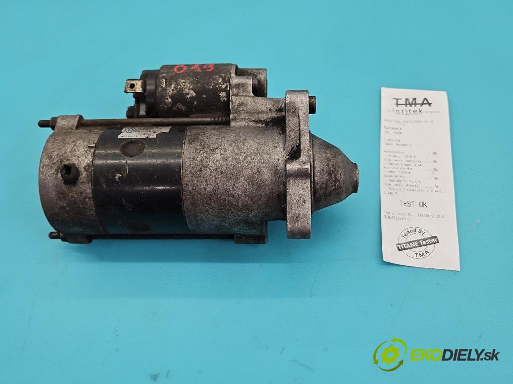 Opel Movano I 1999-2003 2.8 TD 114 HP manual 84 kW 2799 cm3 5- štartér M002T87671 (Štartér)