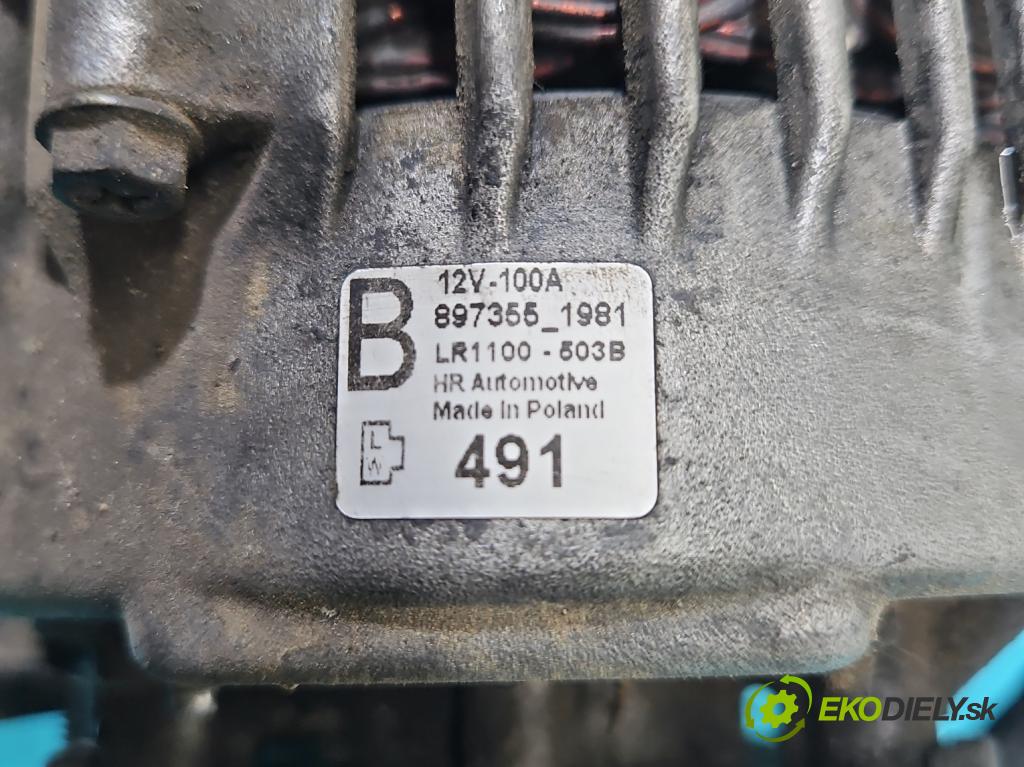 Opel Meriva A 2002-2010 1.7 cdti 101 HP manual 74 kW 1686 cm3 5- Alternator  (Alternátor)