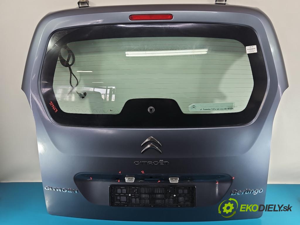 Citroen Berlingo II 2008-2018 1.6 hdi 92 HP manual 68 kW 1560 cm3 5- zadna kufor  (Kapota zadná (kufor))