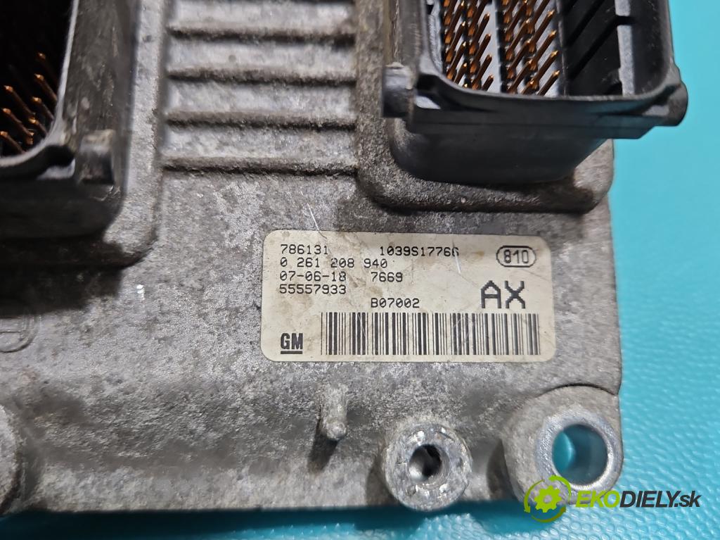 Opel Corsa D 2006-2014 1.2 16V 80 HP manual 59 kW 1229 cm3 3- riadiaca jednotka motora 0261208940