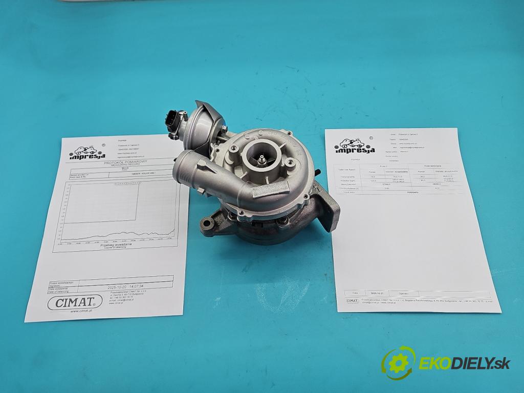 Volvo V50 2.0d 136 HP manual 100 kW 1997 cm3 5- turbodúchadlo, turbo repasovaná 760774-2