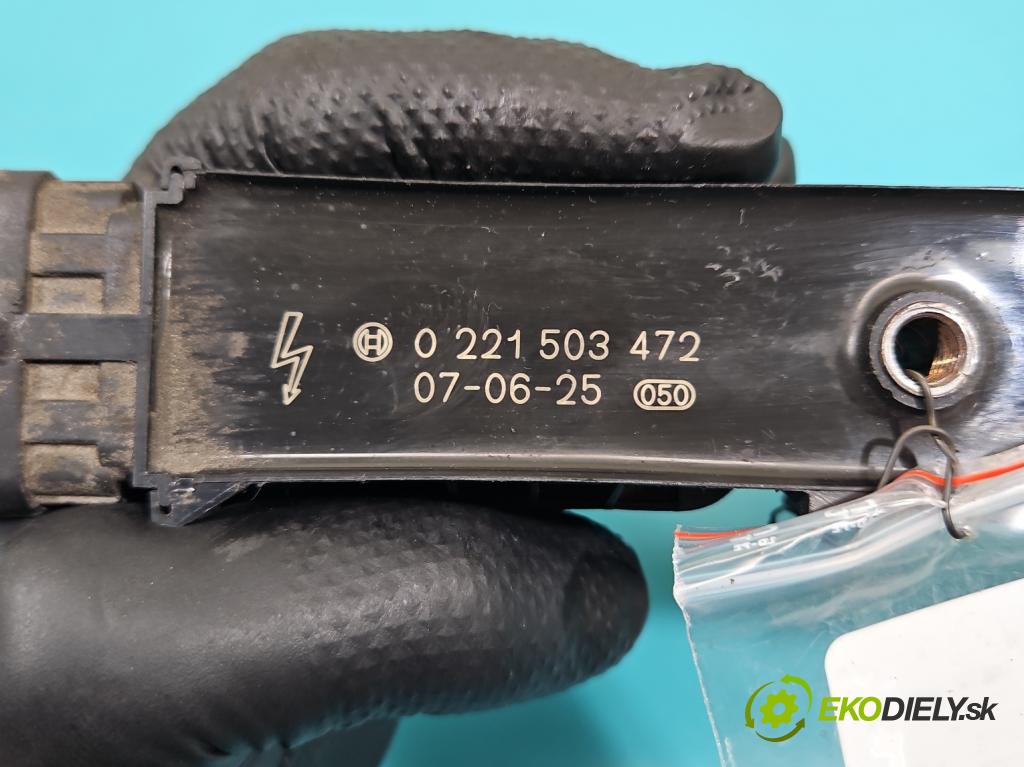 Opel Corsa D 2006-2014 1.2 16V 80 HP manual 59 kW 1229 cm3 3- cievka zapaľovacia 0221503472 (Zapaľovacia cievka)