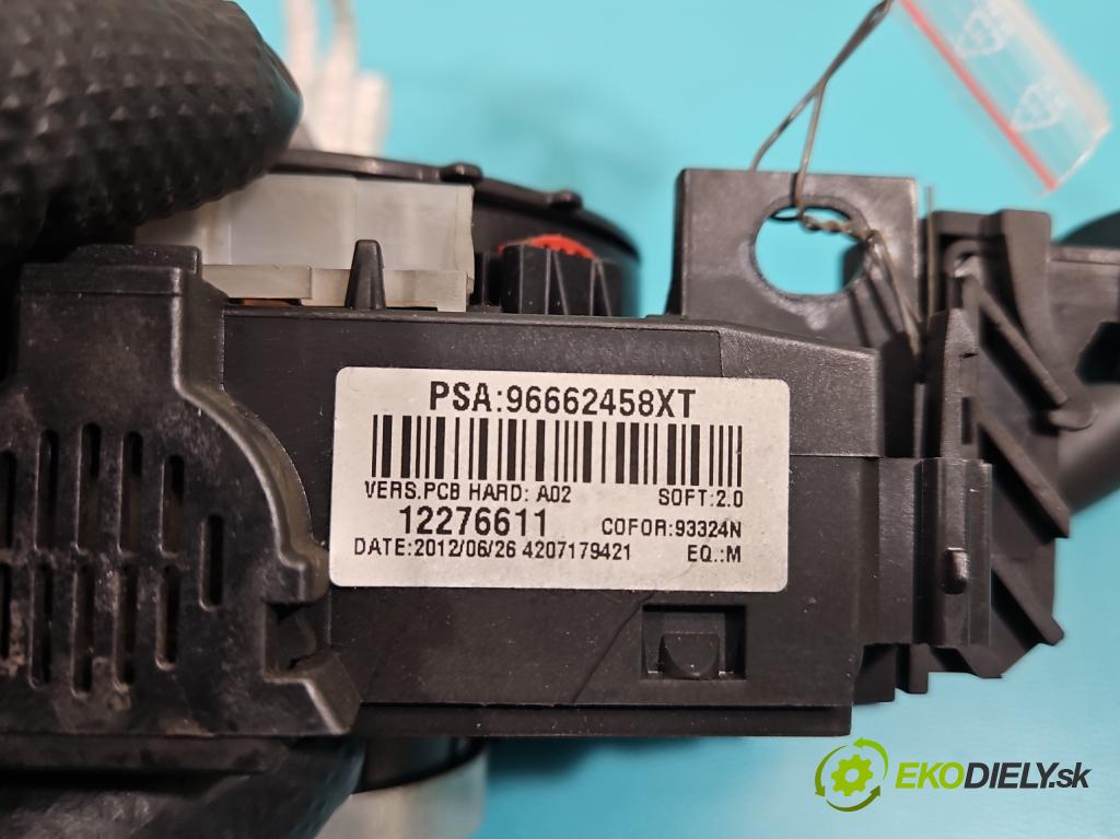 Citroen Berlingo II 2008-2018 1.6 hdi 92 HP manual 68 kW 1560 cm3 5- prepínač komplex: 96662458XT (Prepínacie páčky pod volantom)