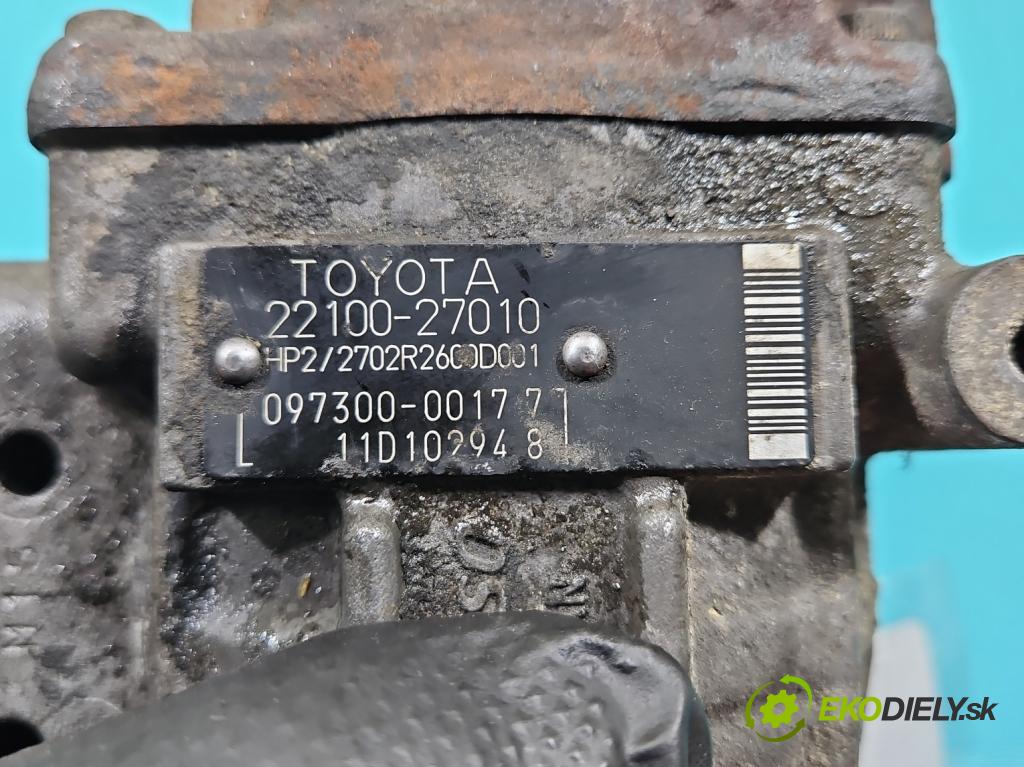 Toyota Corolla E12 2001-2009 2.0 D4D 90 HP manual 66 kW 1995 cm3 5- čerpadlo vstrekovacia 22100-27010 (Vstrekovacie čerpadlo)