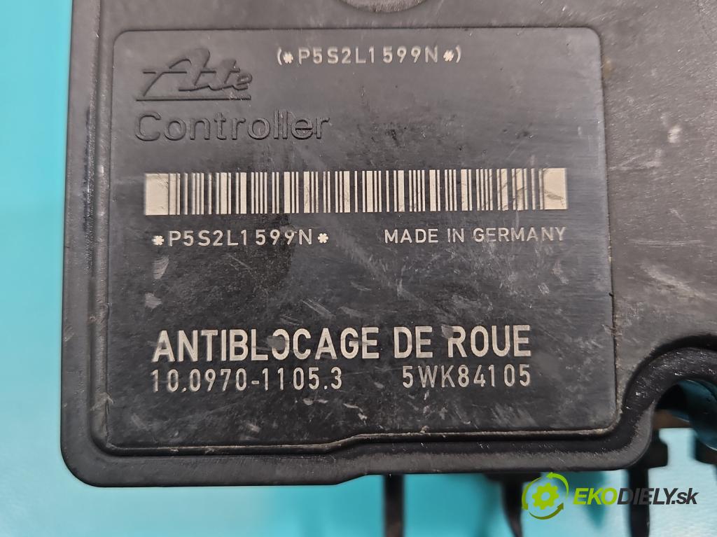 Peugeot 206 1.6 16V 109 HP manual 80 kW 1587 cm3 3- čerpadlo abs 9641871180 (Pumpa ABS)