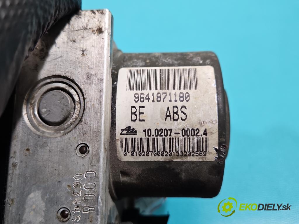 Peugeot 206 1.6 16V 109 HP manual 80 kW 1587 cm3 3- čerpadlo abs 9641871180 (Pumpa ABS)