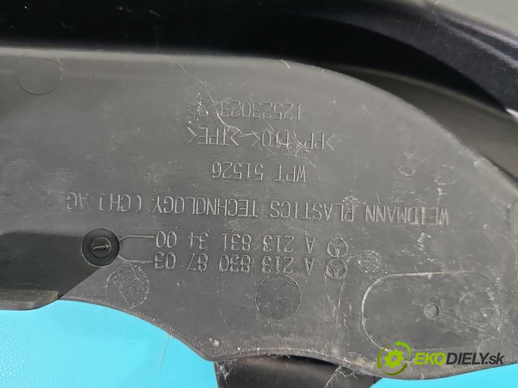 Mercedes E W213 2016-2023 2.0 CDI 194KM: automatic 143 kW 1950 cm3 5- torpédo A2138308703 (Torpédo (plast pod čelným sklom))