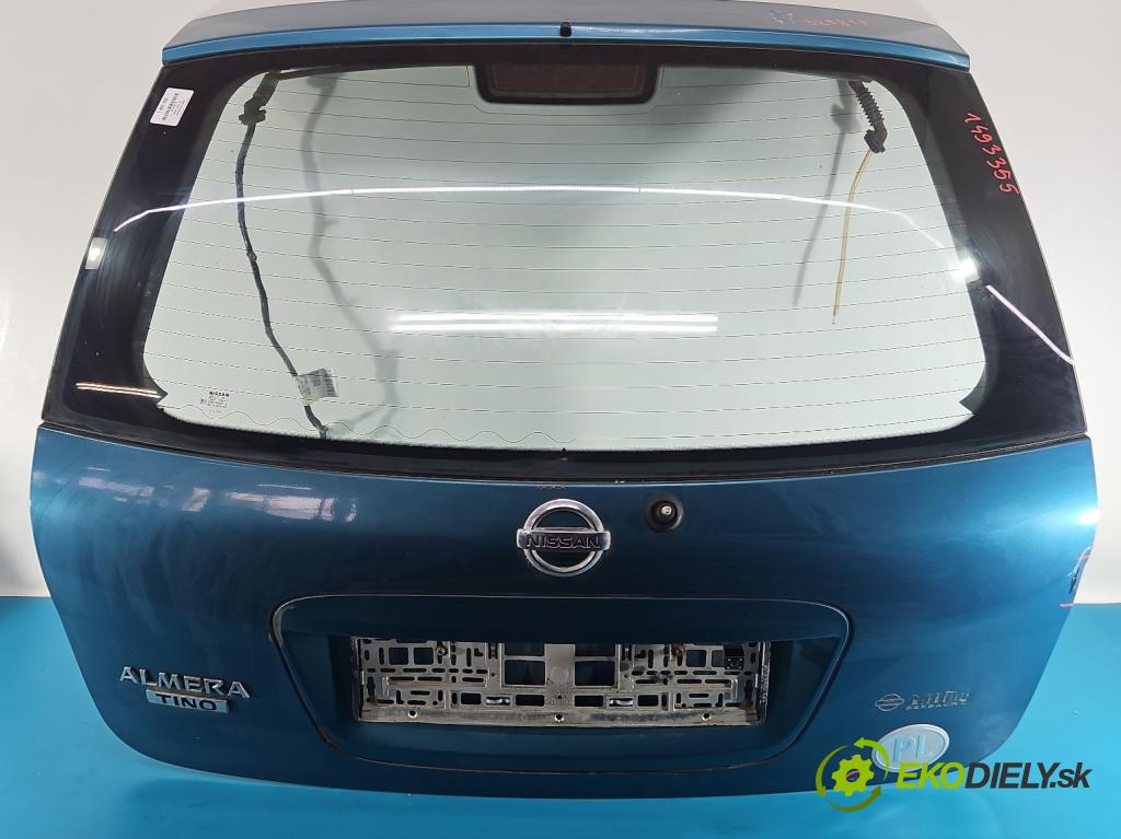 Nissan Almera tino 1.8 16V 116 hp manual 85 kW 1769 cm3 5- zadní kufrové dveře  (Zadní kapota (kufr))