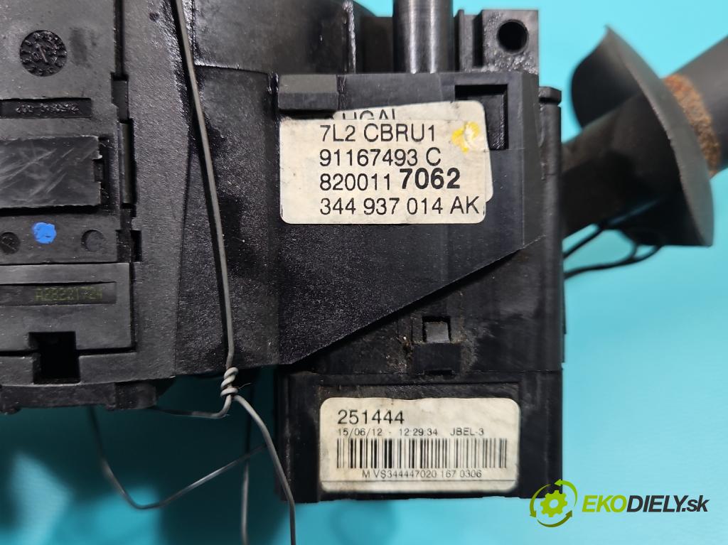 Renault Trafic II 2001-2014 1.9 dci 101 HP manual 74 kW 1870 cm3 5- prepínač komplex: 8200117062 (Prepínacie páčky pod volantom)