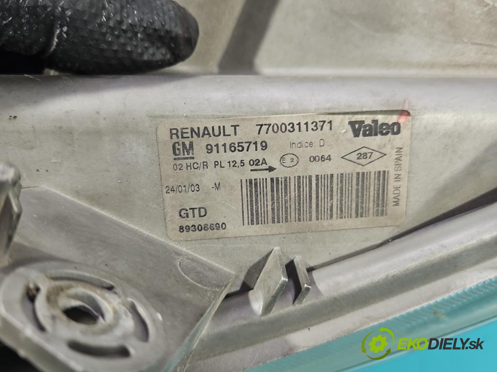 Renault Trafic II 2001-2014 1.9 dci 101 hp manual 74 kW 1870 cm3 5- světlo levý 7700311371 (Klika dveří ostatní)