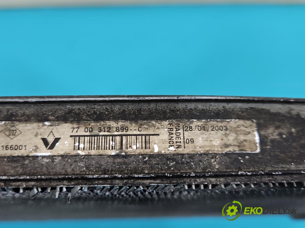 Renault Trafic II 2001-2014 1.9 dci 101 hp manual 74 kW 1870 cm3 5- Chladič vody 91166001 (Vodní chladič)