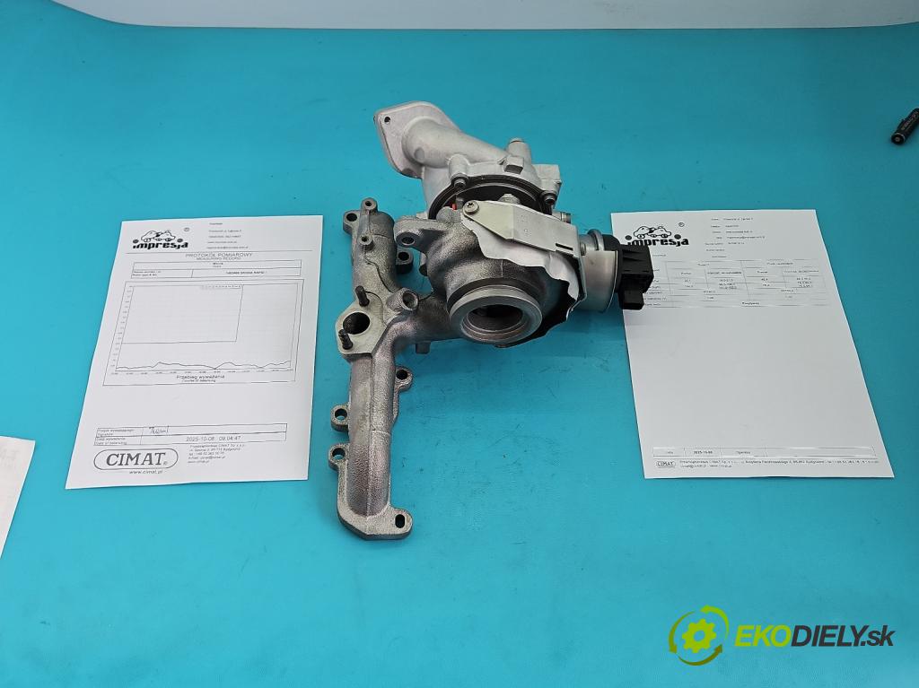 Skoda Rapid 2012-2019 1.6 tdi 90 hp manual 66 kW 1598 cm3 5- Turbodmychadlo repasováno BV39F-0114