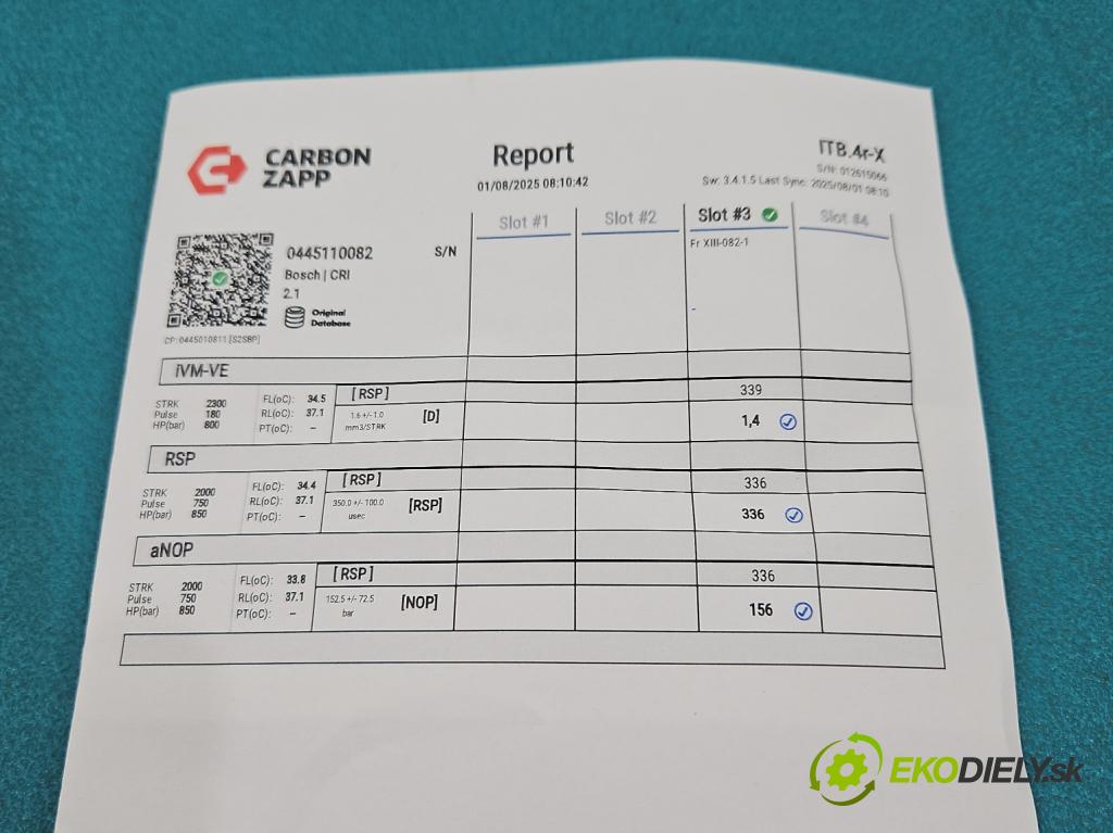 Honda Civic VII 2000-2006 1.7 citd 101 HP manual 74 kW 1686 cm3 3- vstrek 0445110082 (Vstrekovač paliva)