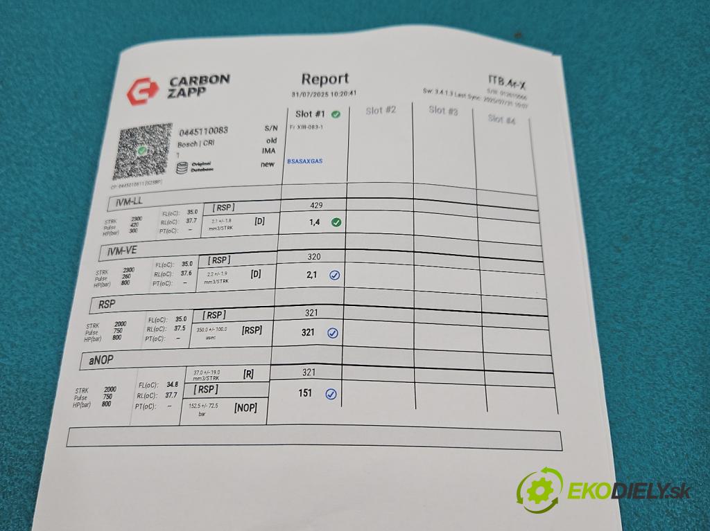 Fiat Panda II 2003-2012 1,3.0 jtd 69KM manual 51 kW 1248 cm3 5- vstrek 0445110083 (Vstrekovač paliva)