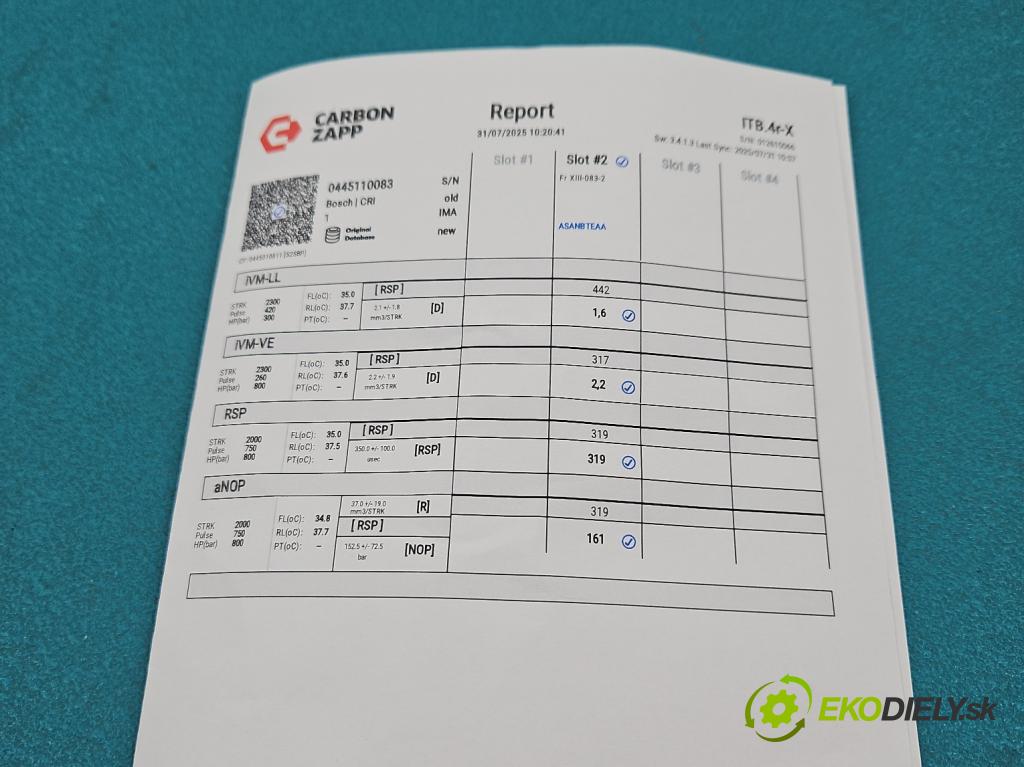 Fiat Panda II 2003-2012 1,3.0 jtd 69KM manual 51 kW 1248 cm3 5- vstrek 0445110083 (Vstrekovač paliva)