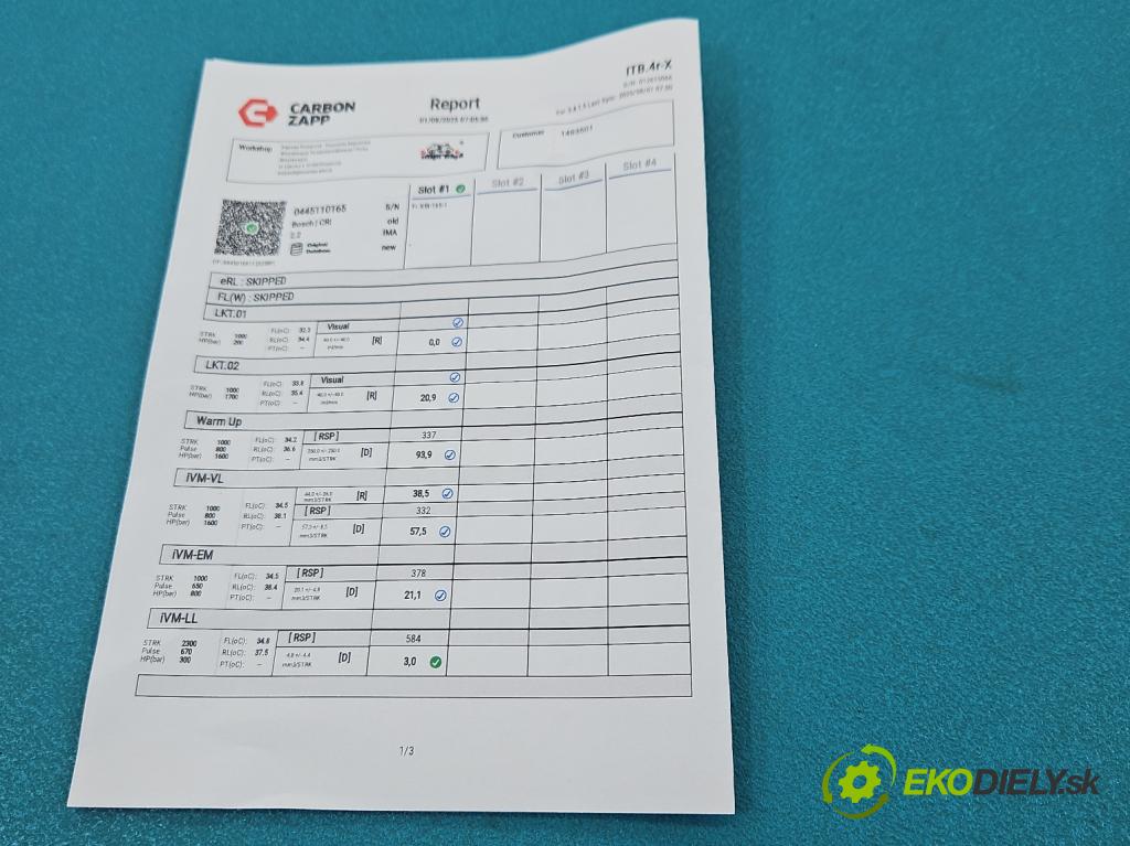 Opel Zafira B 2005-2014 1.9 CDTI 120 HP manual 88 kW 1910 cm3 5- vstrek 0445110165 (Vstrekovač paliva)