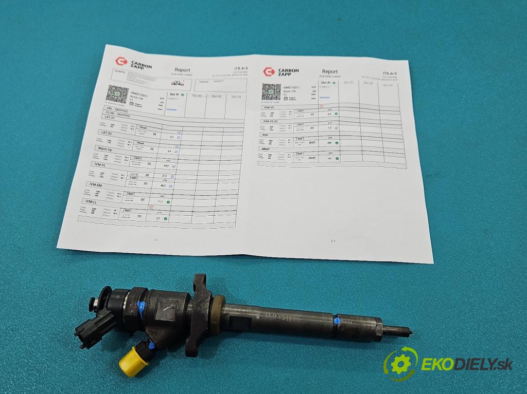 Citroen Berlingo II 2008-2018 1.6 HDi 90 HP manual 66 kW 1560 cm3 5- vstrek 0445110311 (Vstrekovač paliva)