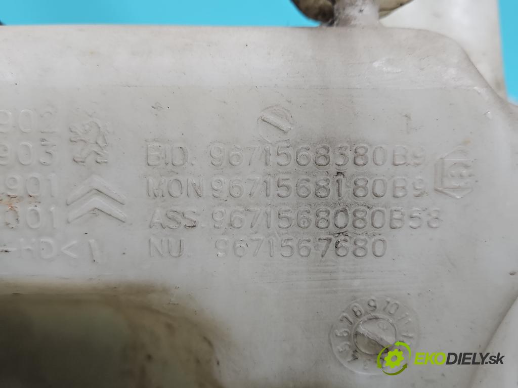 Citroen Berlingo II 2008-2018 1.6 hdi 92 hp manual 68 kW 1560 cm3 5- nádržka tekutina: ostřikovačů 9671568380B