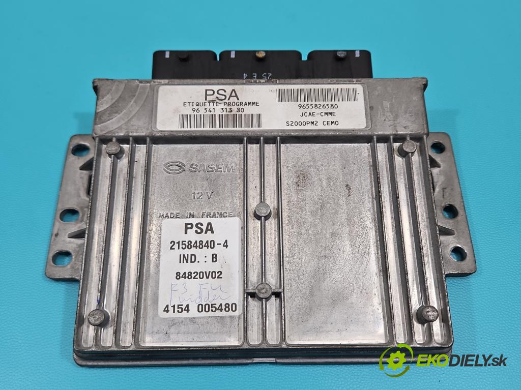 Peugeot 407 1,8.0 16V 116 HP manual 85 kW 1749 cm3 4- riadiaca jednotka motora 9654131380