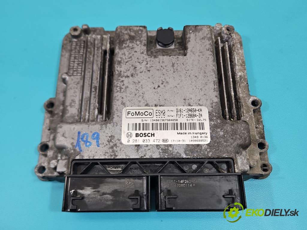 Ford Transit Connect II MK2 2012-2022 1.5 tdci 120 HP manual 88,2 kW 1499 cm3 5- riadiaca jednotka motora GV61-12A650-KA