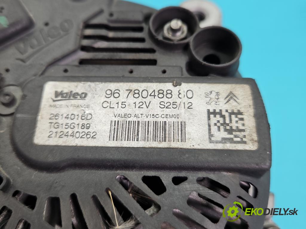 Citroen Berlingo II 2008-2018 1.6 hdi 92 HP manual 68 kW 1560 cm3 5- Alternator 9678048880 (Alternátor)