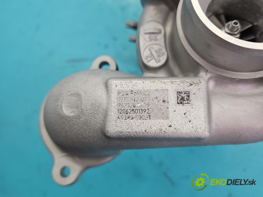 Citroen Berlingo II 2008-2018 1.6 hdi 92 HP manual 68 kW 1560 cm3 5- turbodúchadlo, turbo repasovaná 49373-02003