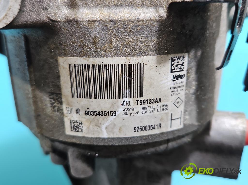 Dacia Duster II 2018-2024 1.6 16V 114 HP manual 84 kW 1598 cm3 5- Kompresor: klimatizácie 926003541R (Kompresor klimatizácie)