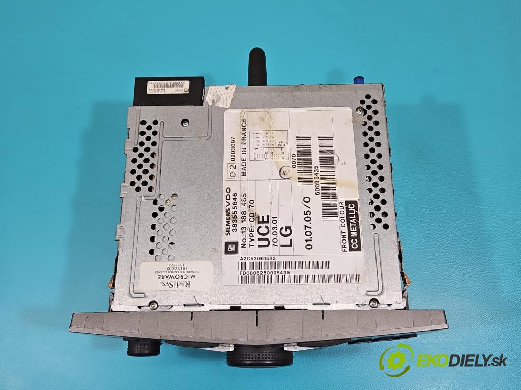 Opel Zafira B 2005-2014 1.9 cdti 120 HP manual 88 kW 1910 cm3 5- Radio originál 13188465