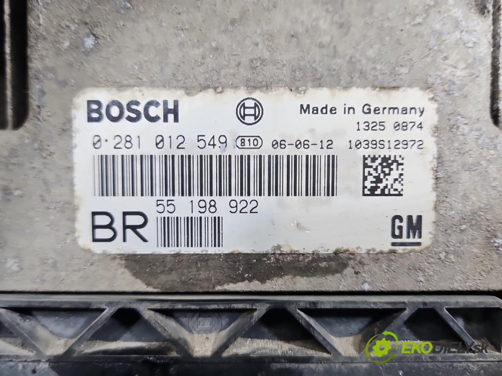 Opel Zafira B 2005-2014 1.9 cdti 120 hp manual 88 kW 1910 cm3 5- řídící jednotka motoru 0281012549