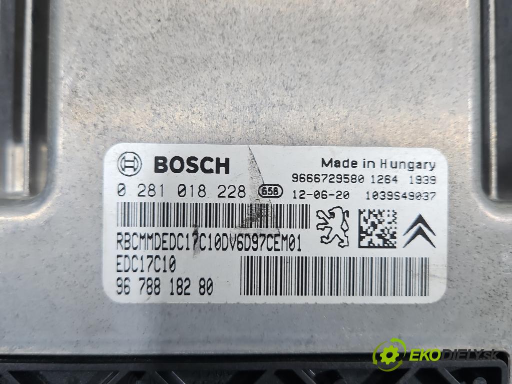Citroen Berlingo II 2008-2018 1.6 hdi 92 HP manual 68 kW 1560 cm3 5- riadiaca jednotka motora 0281018228