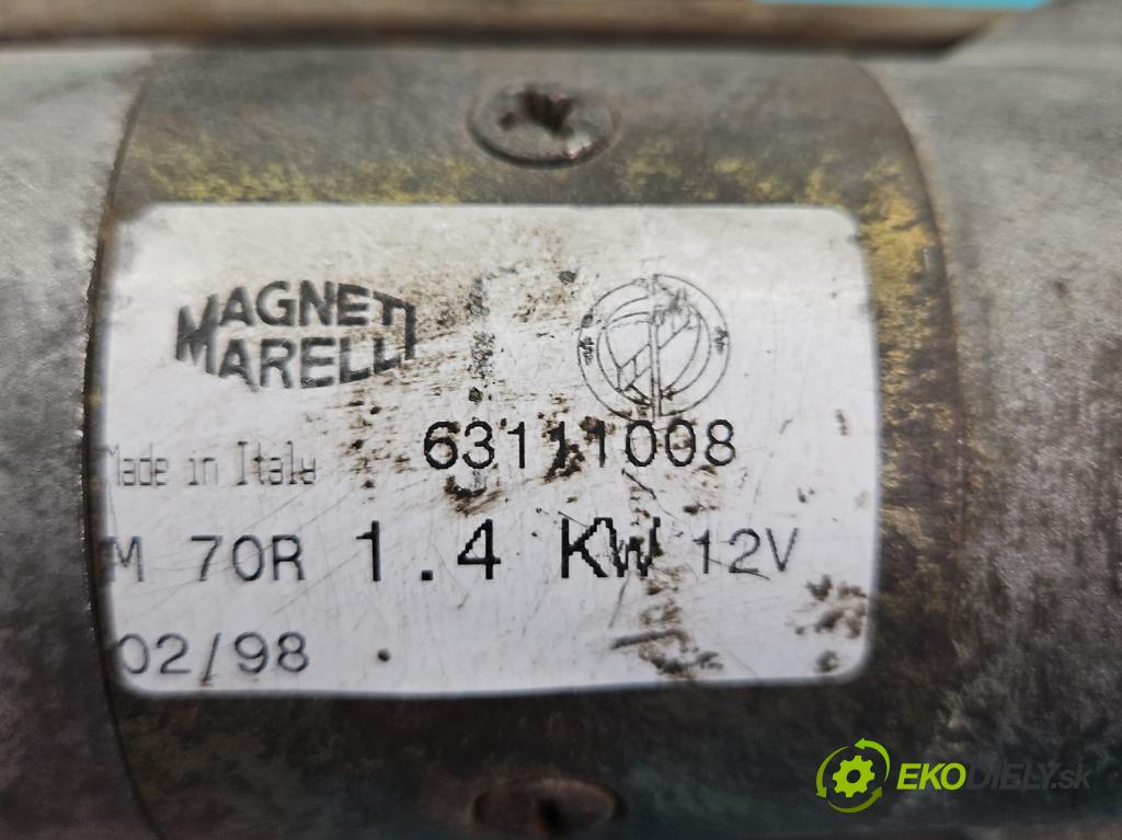 Fiat Siena 1.6 16V 103 HP manual 76 kW 1580 cm3 4- štartér 63111008 (Štartér)