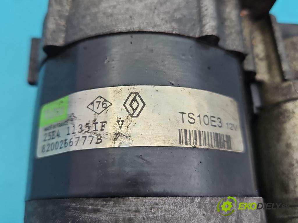 Renault Scenic II 2003-2009 1.6 16V 113 HP manual 83 kW 1598 cm3 5- štartér 8200266777B (Štartér)