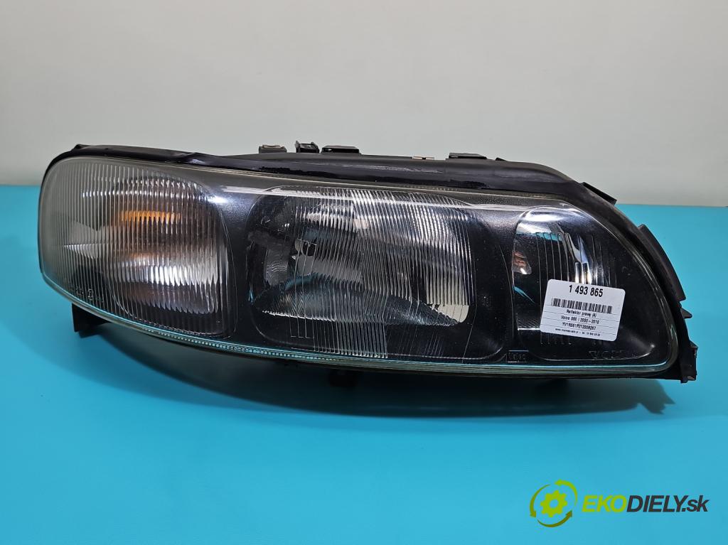Volvo S60 I 2000-2010 2.4 20V 170 HP manual 125 kW 2435 cm3 4- Reflektor: pravý 89005621 (Svetlo predné pravé)